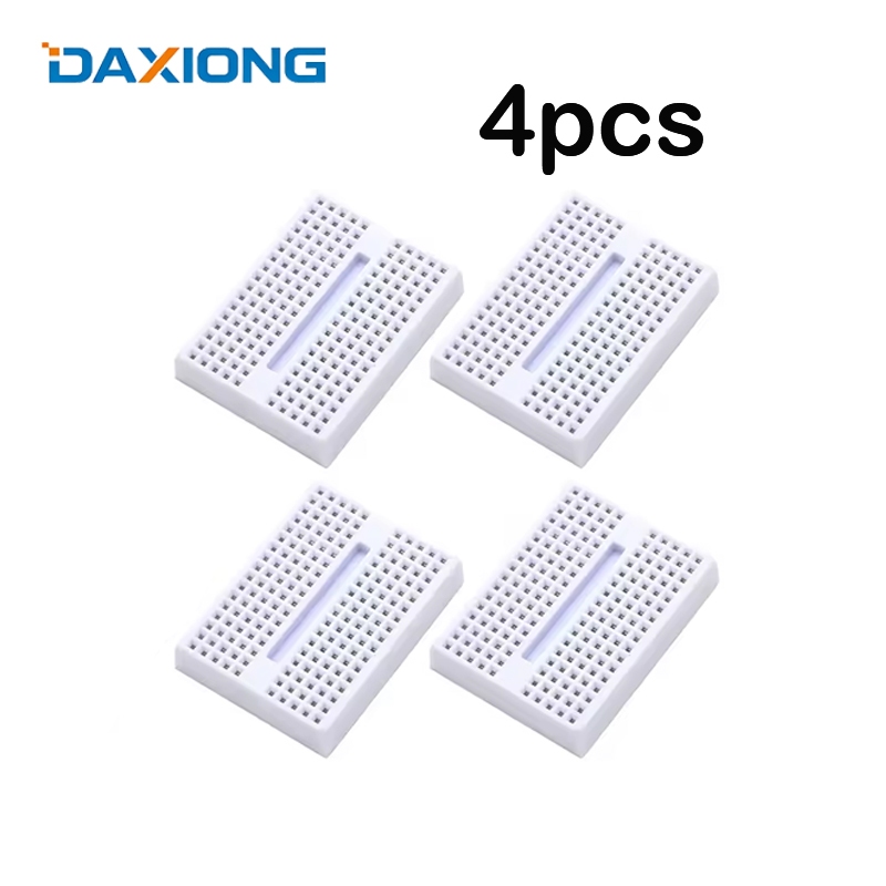 4pcs Breadboard SYB-170 แบบ 170 holes บอร์ดทดลอง โพรโตบอร์ด [ สีขาว ]170 Tie Points Mini Solderless 