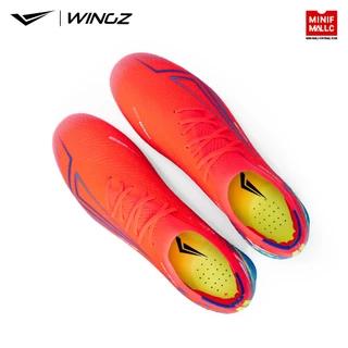รองเท้าสตั๊ด Wingz รุ่น Vortex Neon Pink 2026 รองเท้าฟุตบอล ผ้า Knit Touch กระชับเท้า น้ำหนักเบา สวมใส่สบาย
