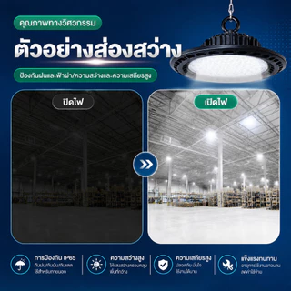 สปอร์ตไลท์ สปอตไลท์ UFO ไฟสว่าง Spotlight LED 100W-500w IP67 (ใช้ไฟบ้าน) โคมไฟอุตสาหกรรม LED ใช้ในโกดัง ลานจอดรถ