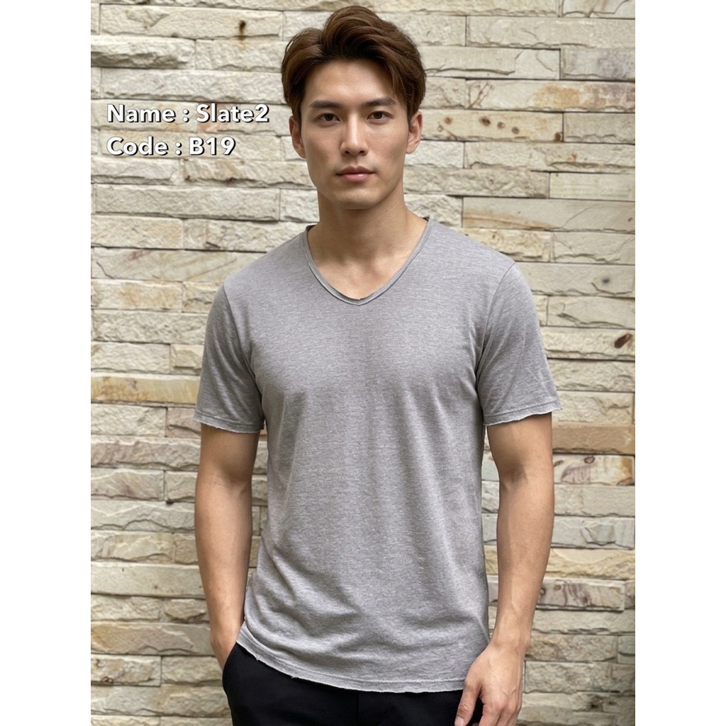 เสื้อยืดคอวีเปลือย (Classic V Neck) ผ้าบางเบา สัมผัสนุ่มสบาย