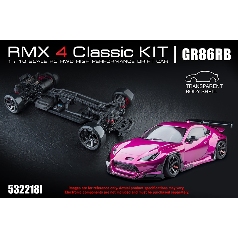 MST RMX 4 Classic RWD KIT 532218I มาพร้อมบอดี้ GR86RB ยังไม่ได้ประกอบและทําสี