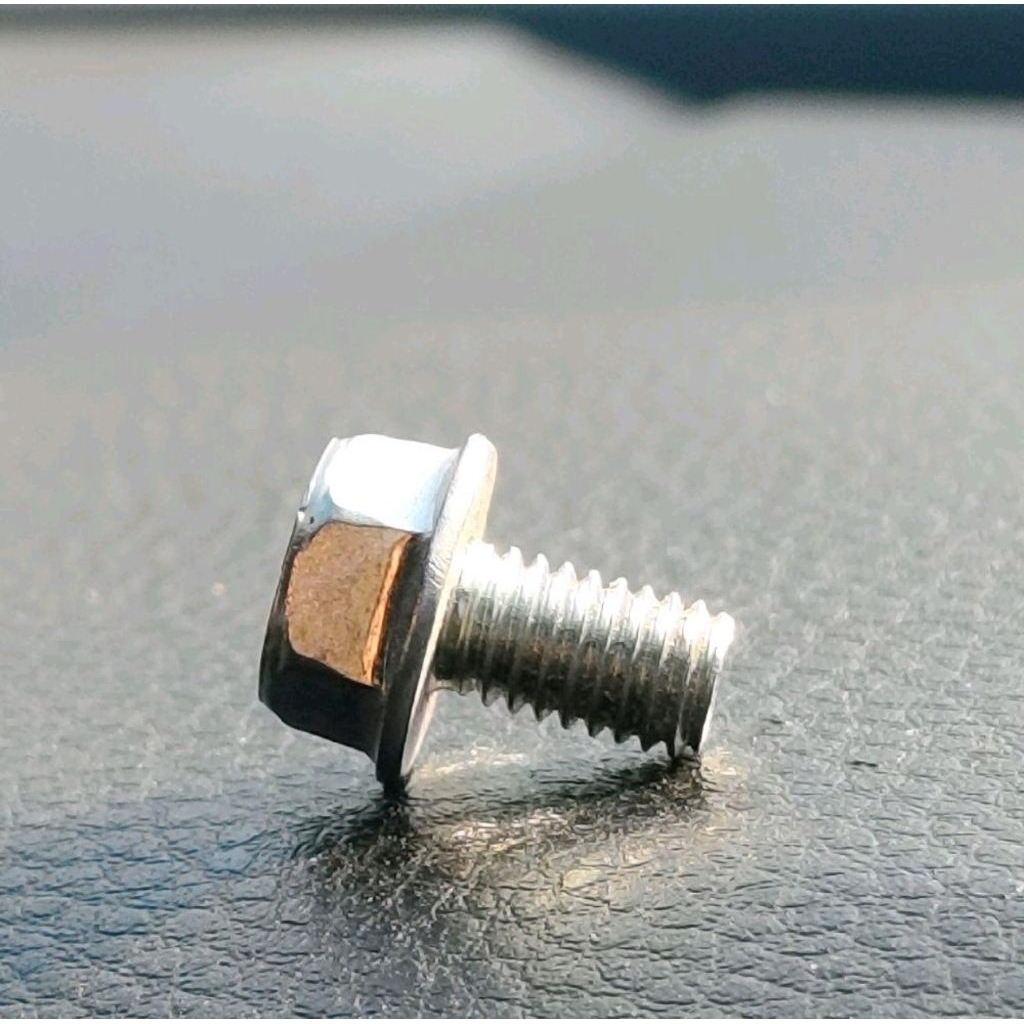 น็อตบังโซ่ M6x10 mm. หัวเบอร์ 10 ชุด 4 ตัว น็อตแข็งพิเศษ ทนทาน