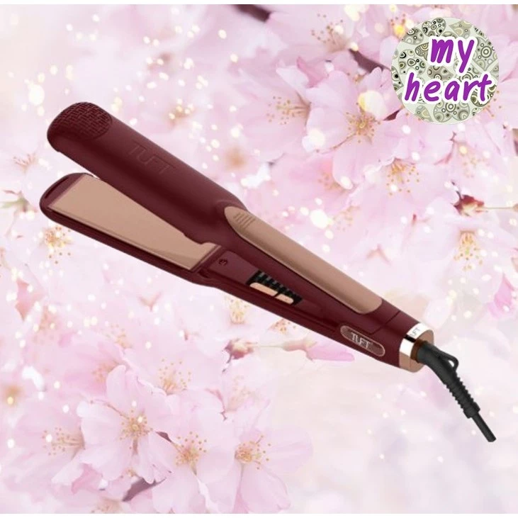 Tuft Maroon Edition เครื่องหนีบผม ขนาด 1 นิ้ว และ 2 นิ้ว สีแดง