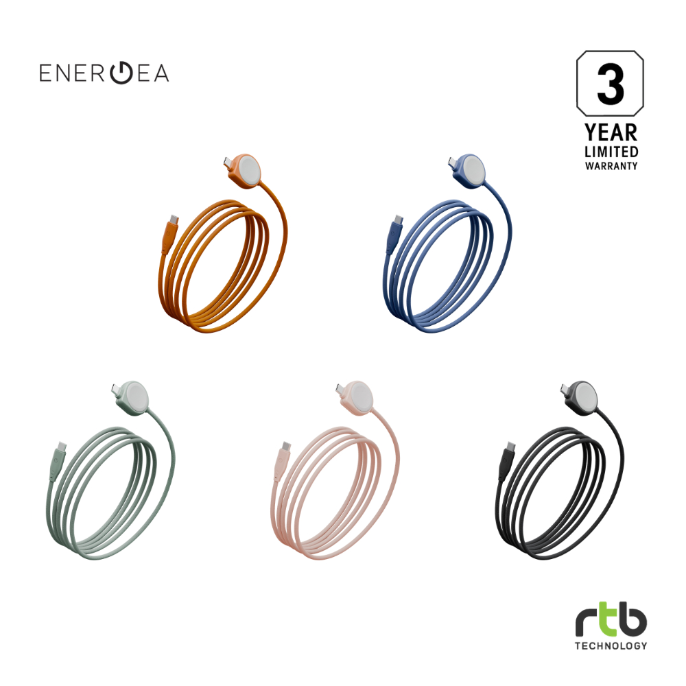 Energea Flow Duo Watch USB-C Cable + Apple Watch Charger สายชาร์จ + ที่ชาร์จ Apple Watch