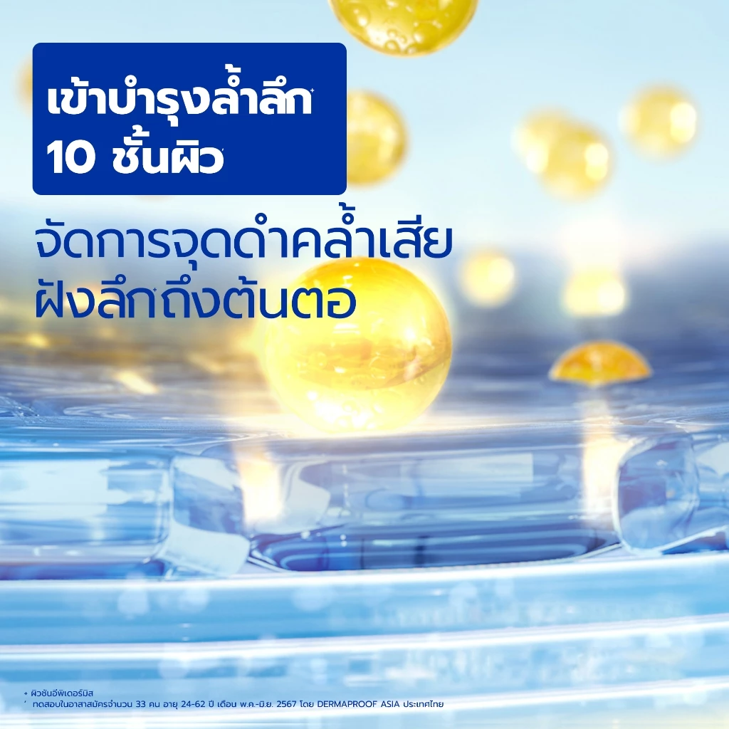 นีเวีย บอดี้ เซรั่ม เอ็กซ์ตร้า ไบรท์ 10 ซูเปอร์ วิตามิน แอนด์ สกิน ฟู้ด โกลว์ เพอร์เฟคชั่น 300 มล.NIVEA โลชั่น thumbnail 5