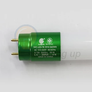 IWACHI หลอดไฟนีออนยาว LED T8 22W (ขั้วสีเขียว) หลอดไฟแบบยาว แสงสีขาว (DAYLIGHT) ยาว 120 cm.