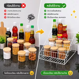 [Tiny Decor] ชั้นวางของ ชั้นวางโชว์สินค้าขั้นบันได 4 ชั้น วางขนม ขวดเครื่องปรุง วางกระถางแคคตัส