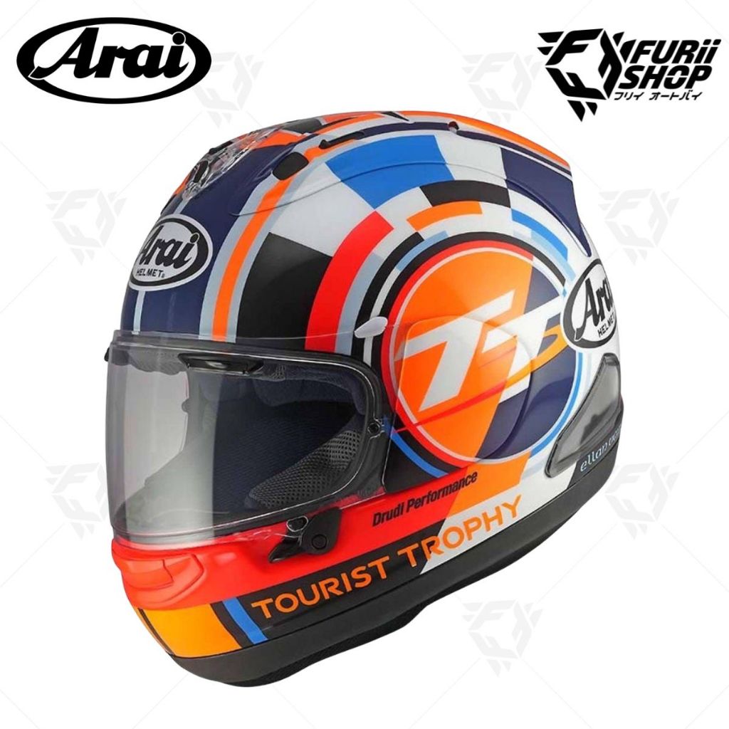 หมวกกันน็อคเต็มใบ ARAI RX-7V EVO IOM TT 2025 หมวกกันน็อคแท้ศูนย์ไทย