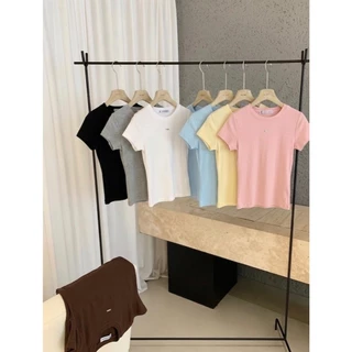 Casual TSHIRT. เสื้อยืดคอกลม เบสิคผ้ายูนิทรงสลิมฟิต