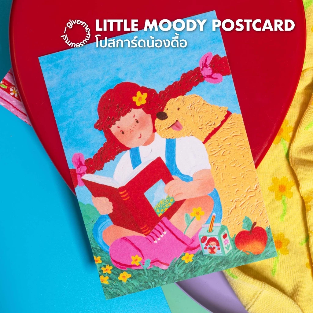 little moody postcard โปสการ์ดตกแต่งห้อง ลายคาแรกเดอร์น้องดื้อ give.me.museums มีหลายลายให้เลือก