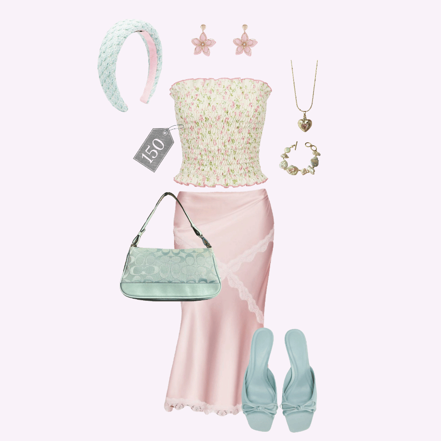 pblossma | (pokee peeko) PARADISE SMOCKED TUBE RUFFLE TOP