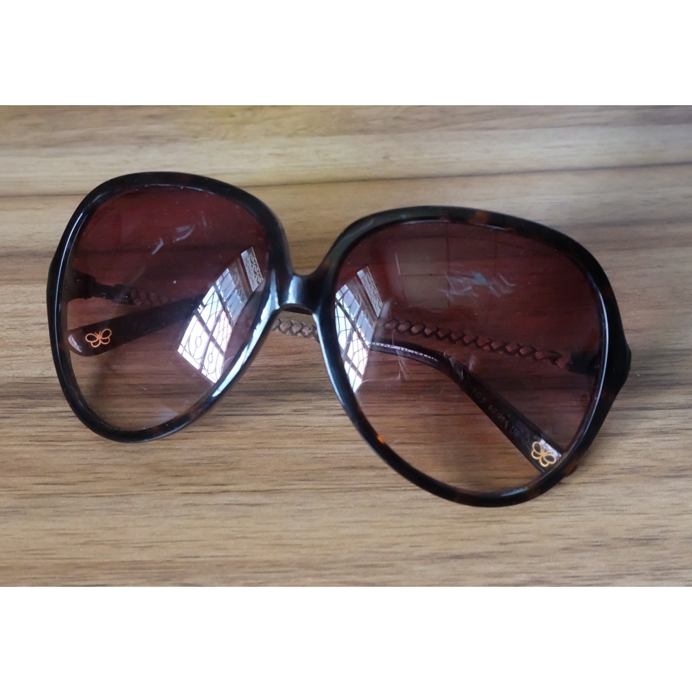 B-ott-e-ga V-en-et-a BV 104S-7G3 Sunglasses Made in Italy Size 62/14 115mm สีน้ำตาล