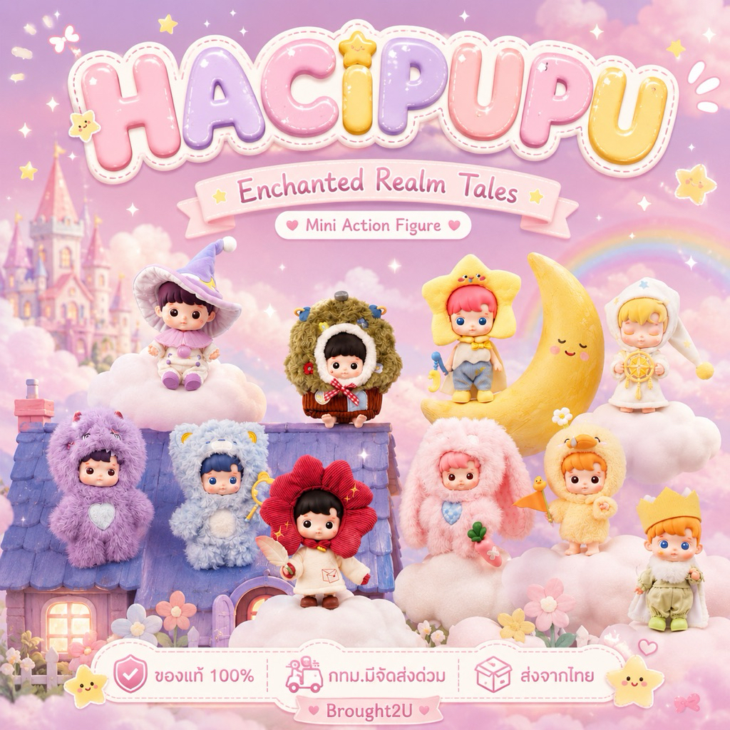 [ยน649👑🌟] Hacipupu Enchanted Realm Tales Mini Action Figure