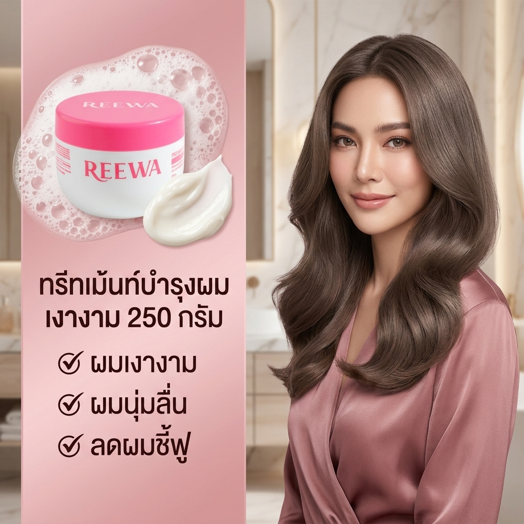 ทรีทเม้นท์เคราตินเคลือบเงาผม รีว่า 250 ก.