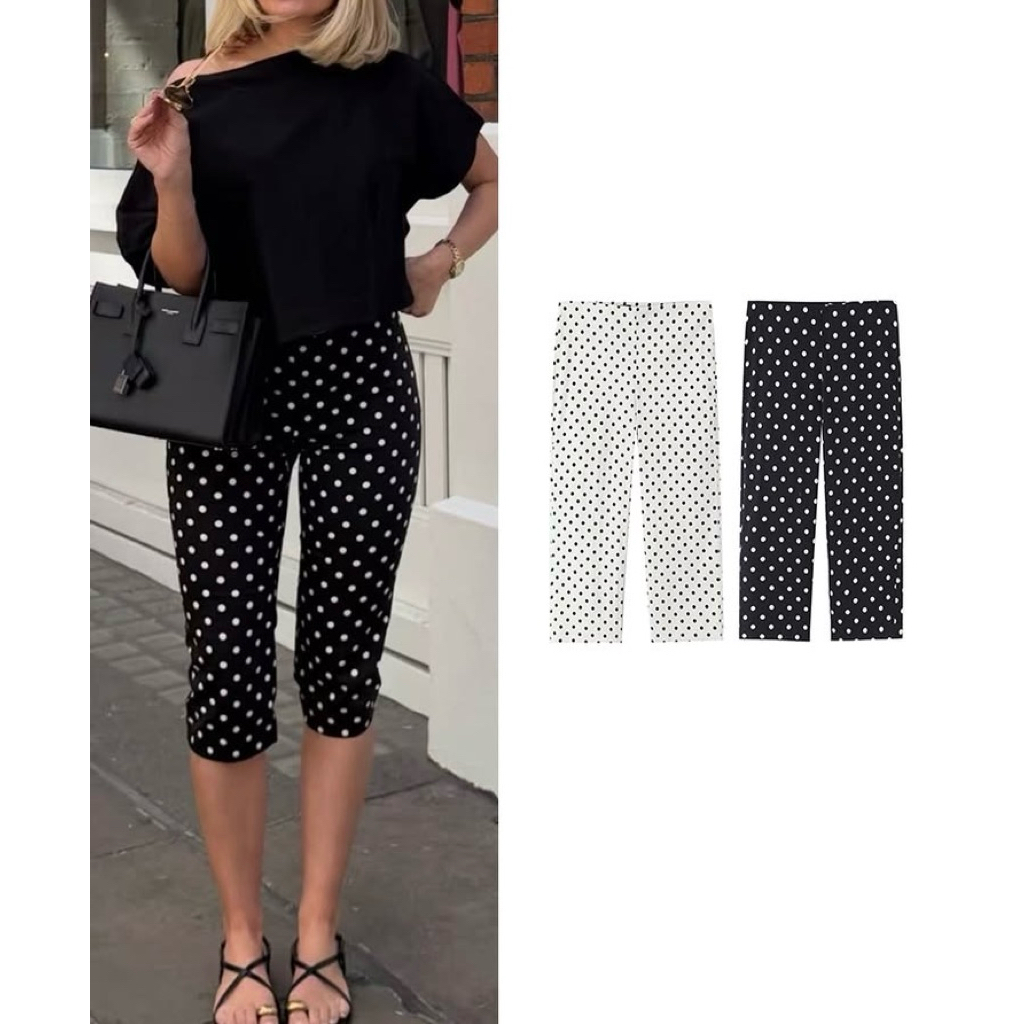 Capri Pants กางเกงคาปลีผ่าข้างปลายขา