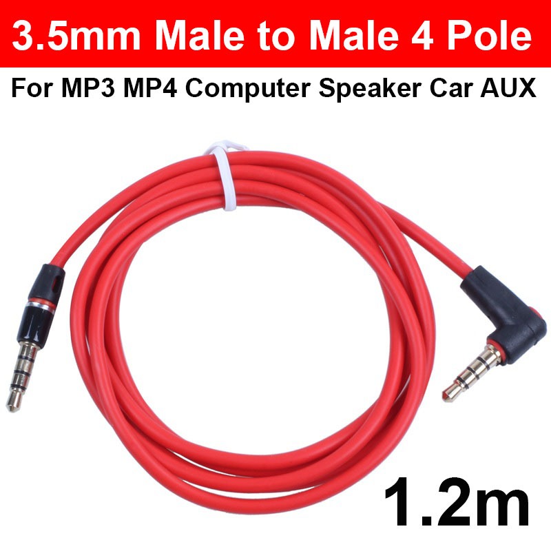 สาย 3.5mm Audio Cable 3.5mm Car AUX Cable 1.2m Headphone Extension Code for Phone MP3 Car Headset Speaker