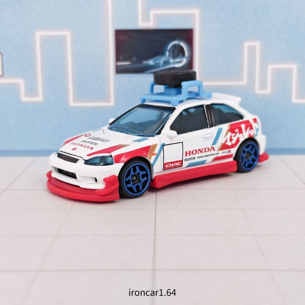โมเดลรถ majorette Honda civic Type R EK9 แต่งซิ่ง