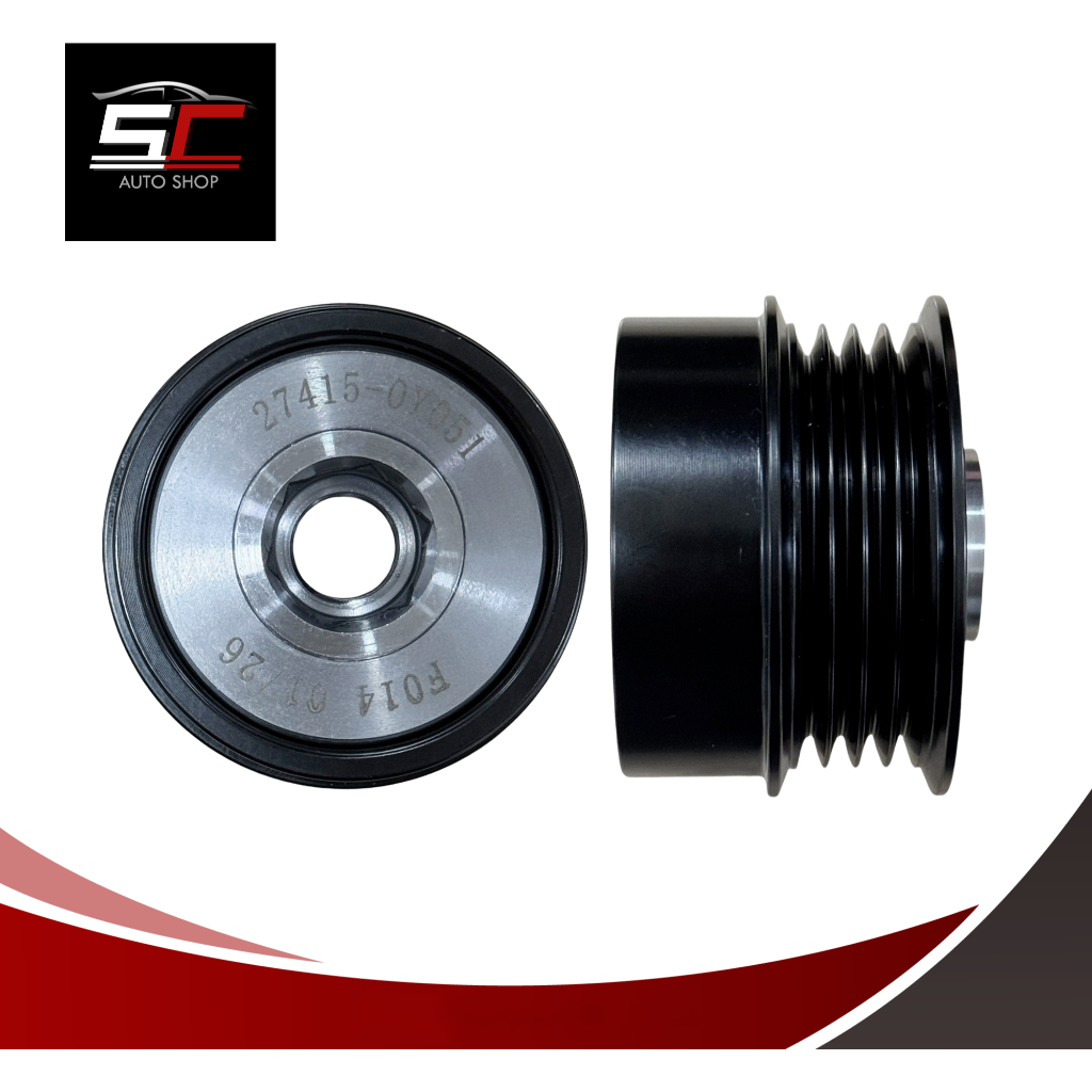 มู่เล่ย์ไดชาร์จ TOYOTA VIOS, YARIS ปี 2013-2019 4PK รู 15MM สินค้าใหม่ 100% (Part No:27415-0Y051)
