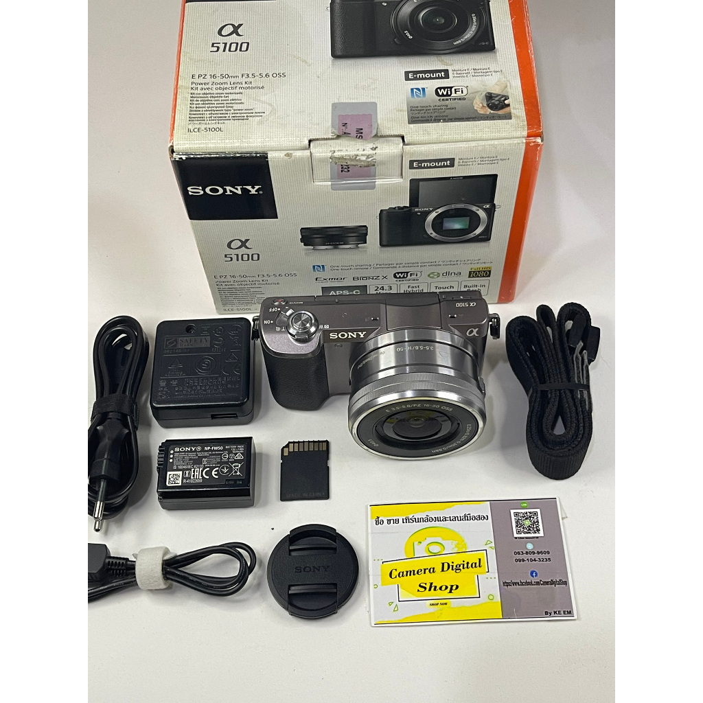 กล้องมือสอง Sony a5100 + Lens Sony 16-50mm F3.5-5.6 OSS PZ