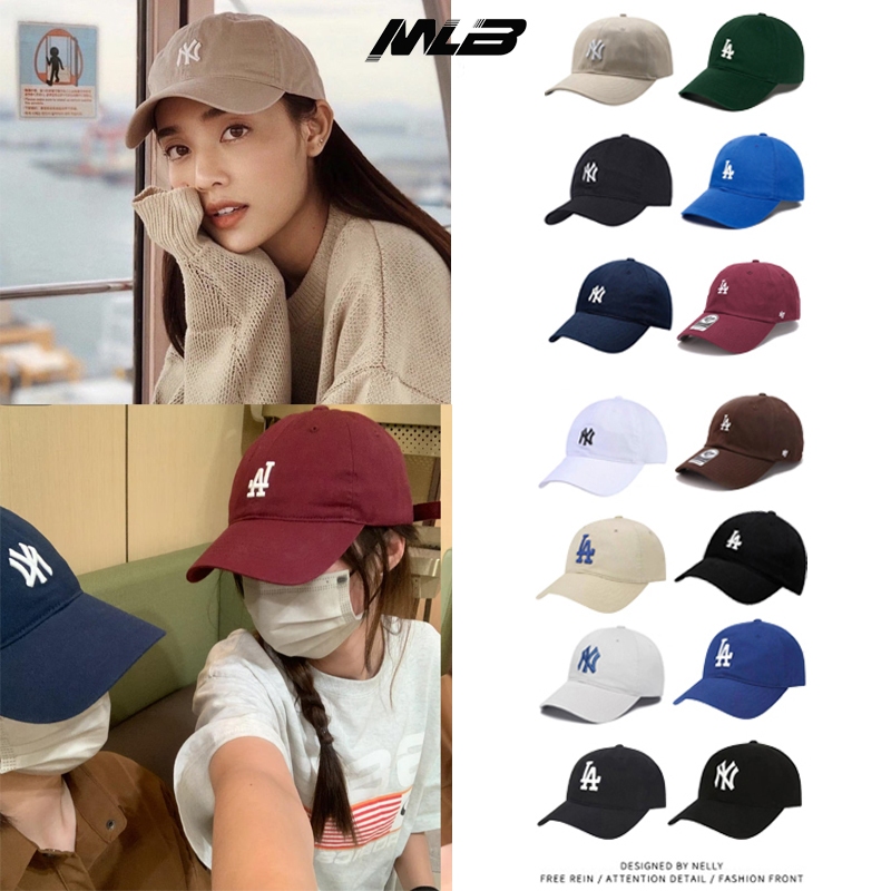 MLB หมวกทรงบอล หมวกทรงบอล Ball Cap Unisex NY/New York Yankees&LA/Los Angeles Dodgers ยูนิเซ็กส์ มาพร้อมถุงของขวัญ