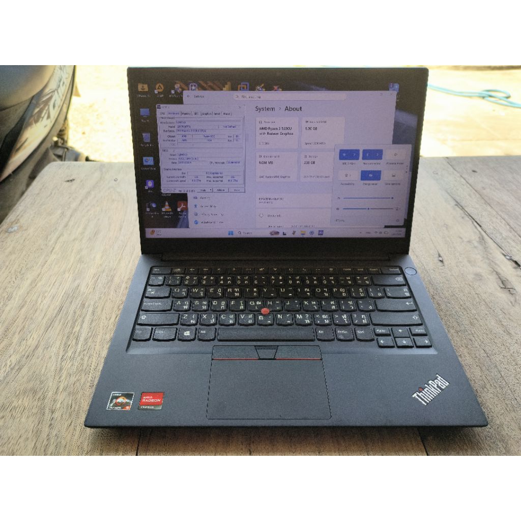 ขายโน๊ตบุ๊ค Lenovo Thinkpad E14 GEN 3 | RYZEN5 5500U | แรม8 รอม256 มือสองพร้อมที่ชาร์จ