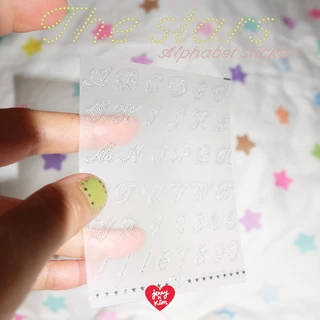 The stars alphabet sticker Jerryxkimdotstick⭐️