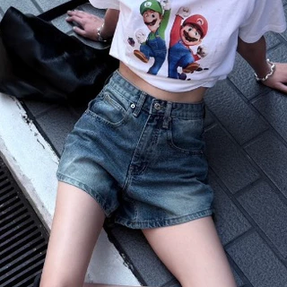 ยีนส์ Nammon Jeans P07-P08 กางเกงยีนส์ขาสั้น รุ่น Chill Baby - ผ้าไม่ยืด