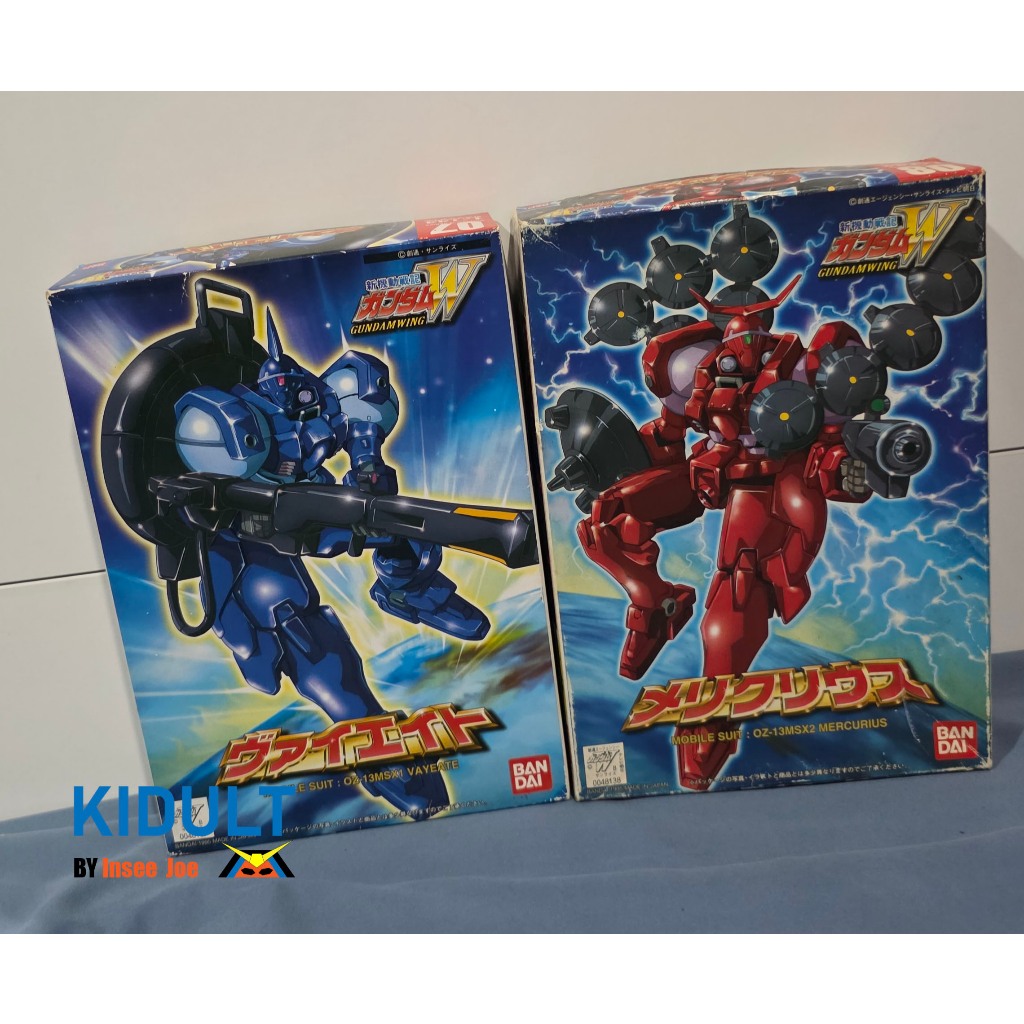 ฺBandai 1/144 OZ-13MSX1 Vayeate and OZ-13MSX2 Mercurius (กล่องเก่าเก็บ)