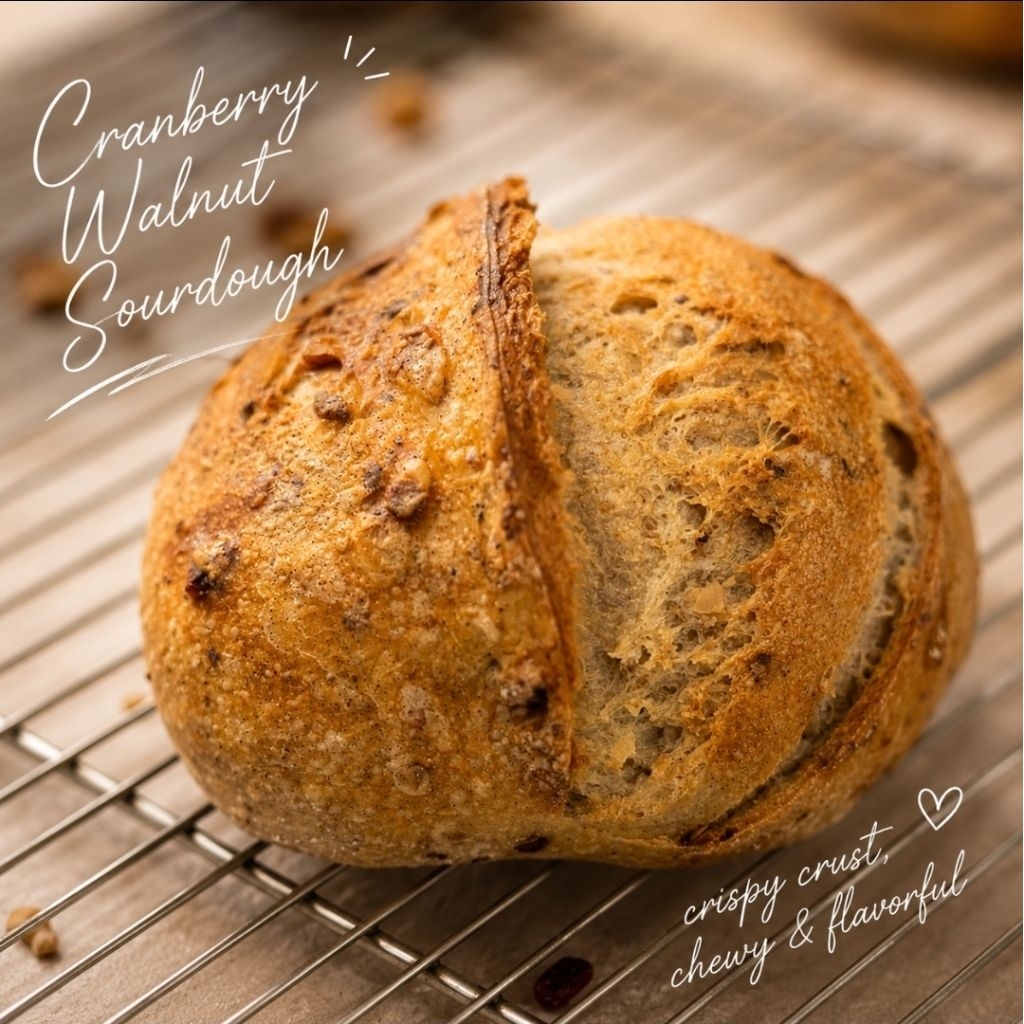 Sourdough cranberry walnut flavour