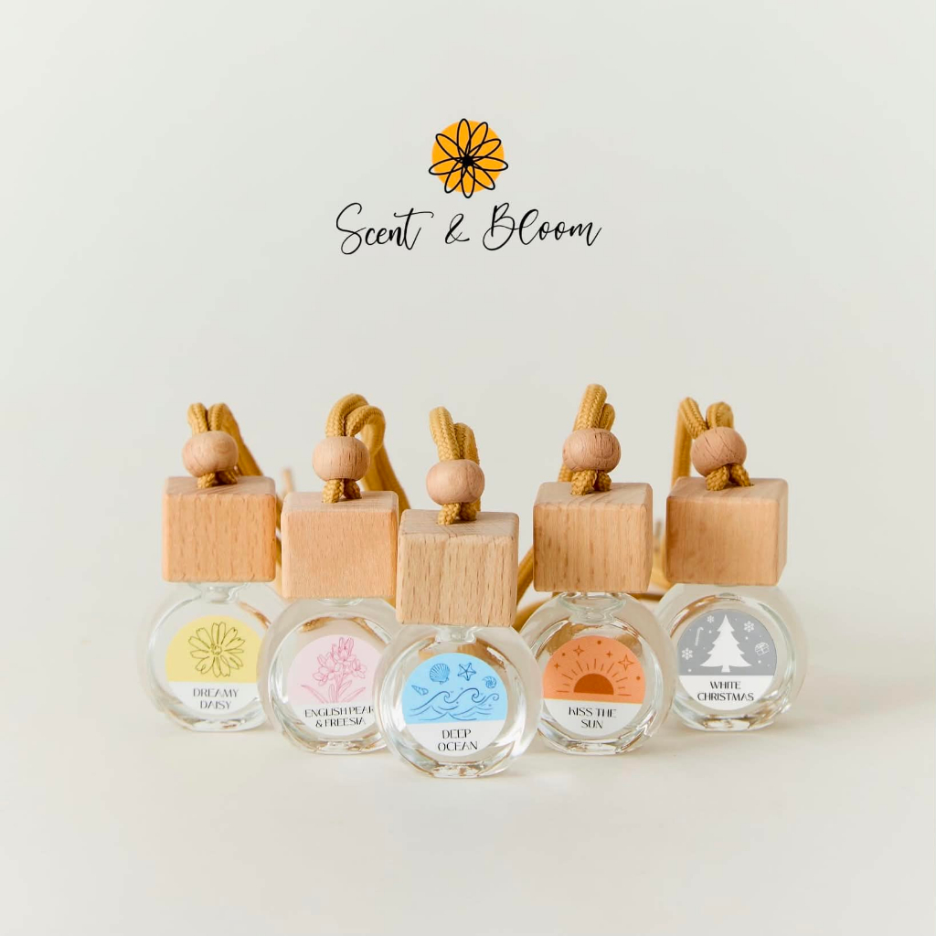 น้ำหอมปรับอากาศ Scent & Bloom รถยนต์ ตู้เสื้อผ้า ห้องน้ำ 8 ml.