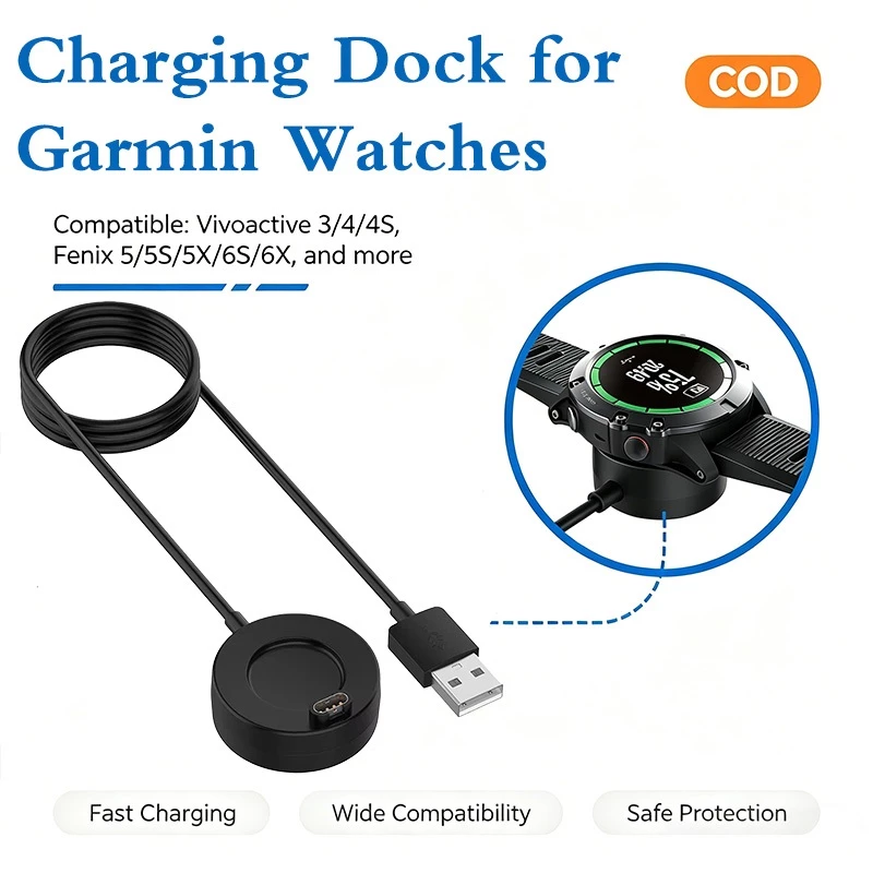 USB-A และType-C สายชาร์จนาฬิกาGarminสายชาร์จ สําหรับ Vivoactive , Fenix , Forerunner, Instinct, Vivoactive, Quatix