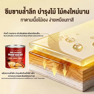 【600ML】JOCBO สีทาไม้ แลคเกอร์ทาไม้ ความเข้มข้นสูง กันชื้น เป็นมิตรกับสิ่งแวดล้อม สีทาไม้ให้เงา สีและสีรองพื้น