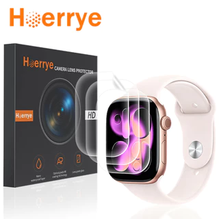 Hoerrye 3PCS ป้องกันหน้าaจอ ฟิล์ม for Apple Watch Ultra S11/10 46มม. 42มม. HD Hydrogel กันรอย อ่อนนุ่ม ไม่มีฟองอากาศ