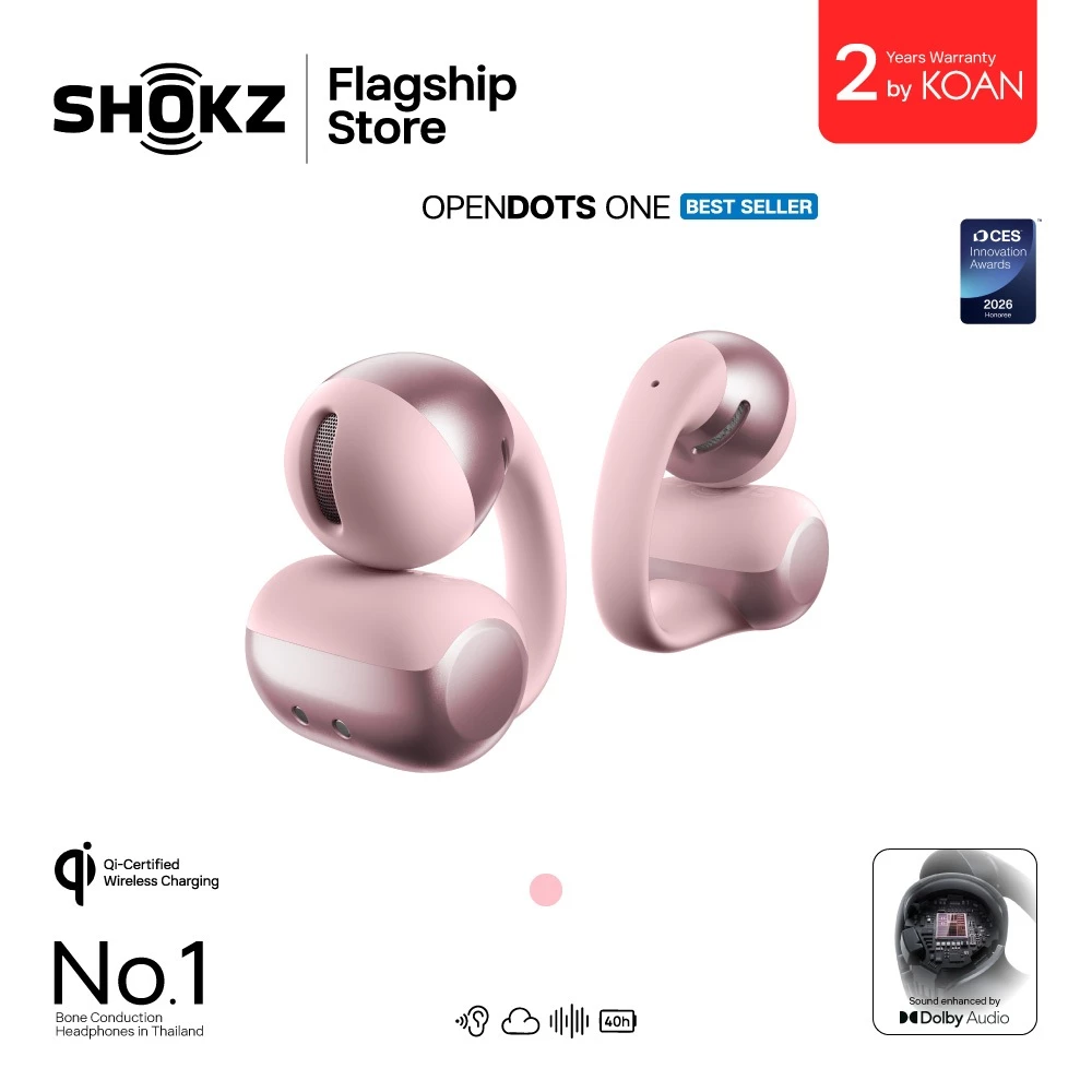 Shokz OpenDots One หูฟัง Open-Ear Clip-On ไร้สาย thumbnail 5