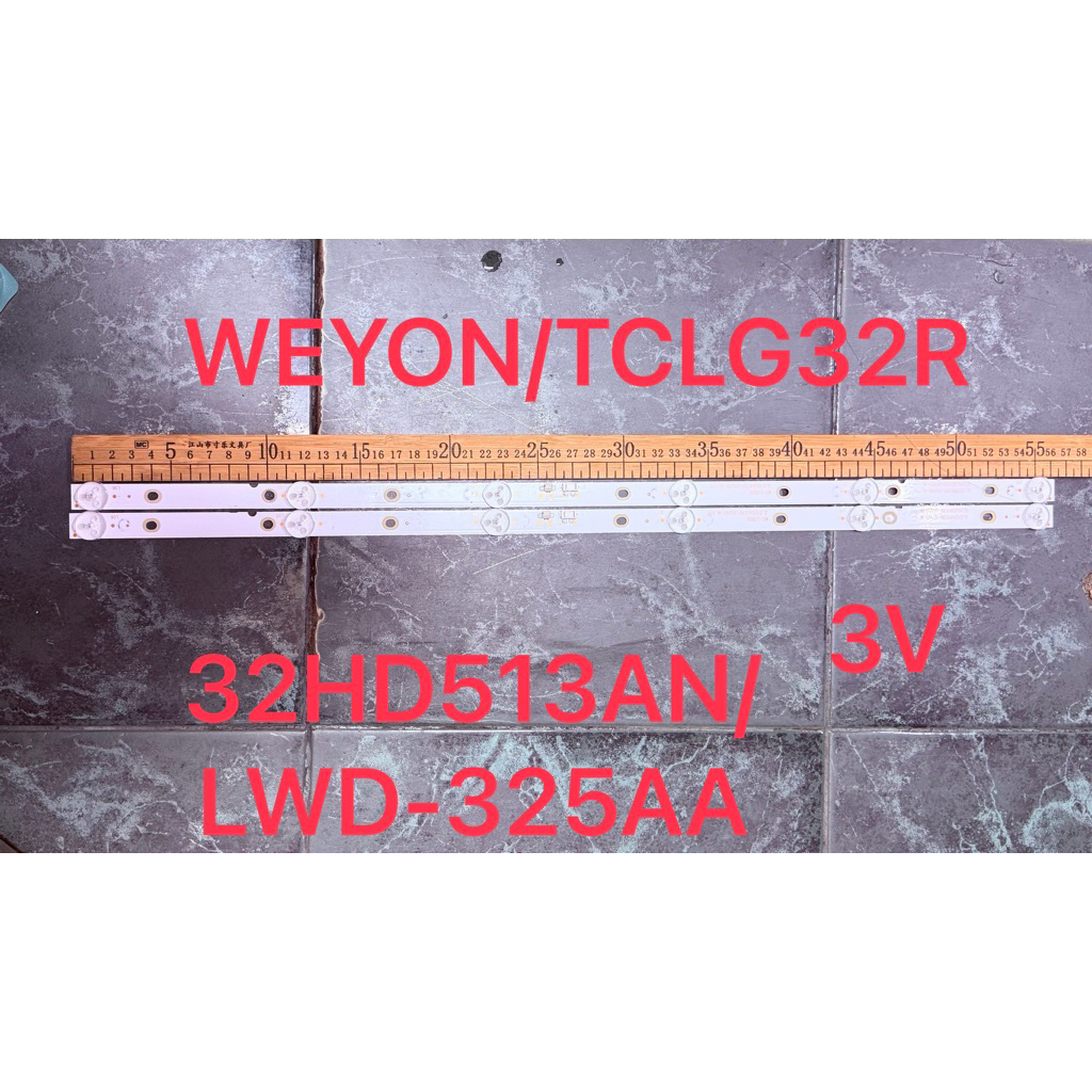 WEYON ทีวี 32 TCLG32R/KB32S2000SA แบ็คไลท์ JL.D32061330-392AS-M_V02 แถบไฟ 001HS LC320EUJ2×6LED/Weier:LWD-325AA/32HD513AN