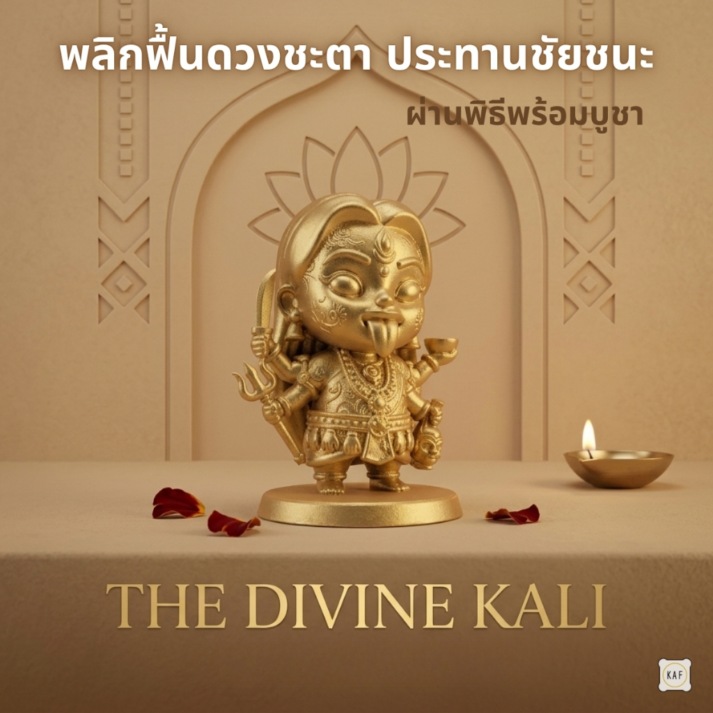 พระแม่กาลีจิ๋ว ผ่านพิธีแล้ว รุ่นปัดเป่าอุปสรรค เรซิ่นพรีเมียม ดีไซน์มินิมอล มูแบบคลีนๆ เสริมดวง KAL099