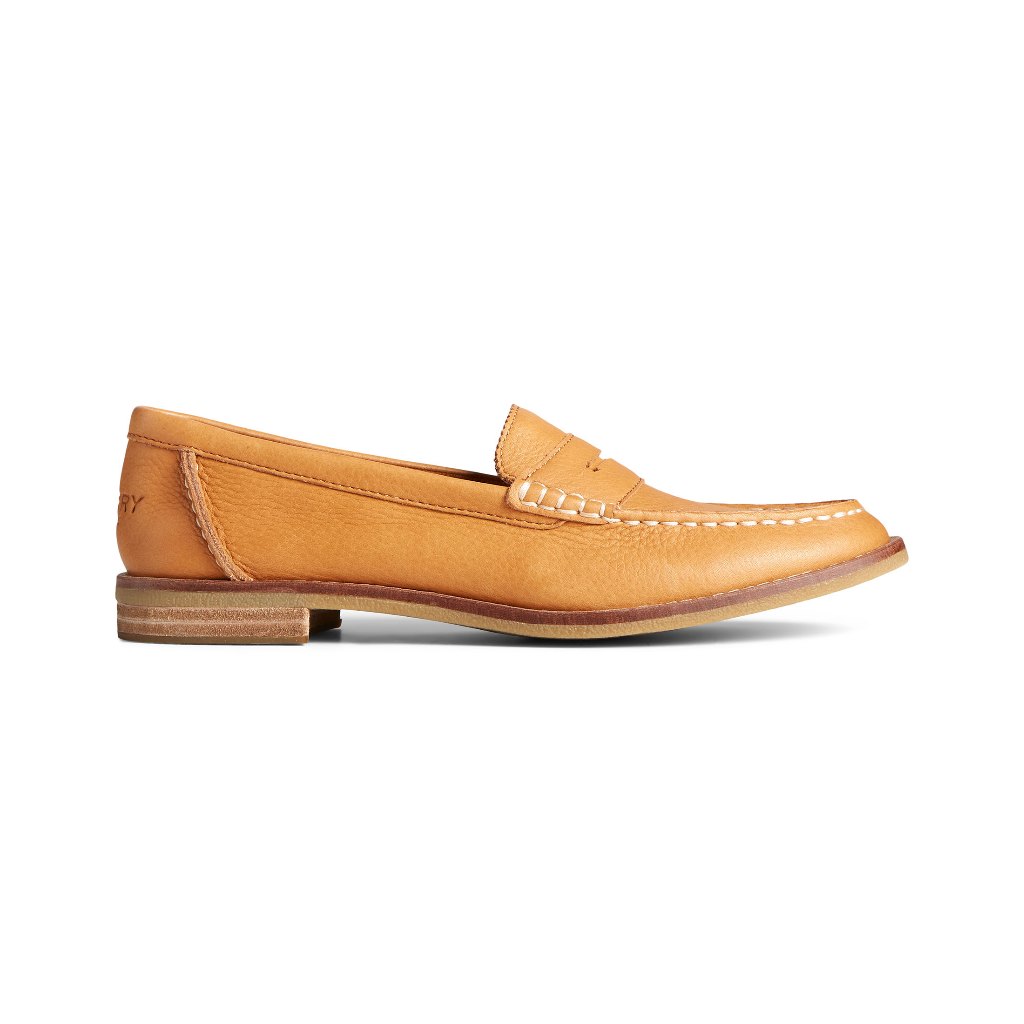 Sperry รุ่น Seaport Penny New Core รองเท้าลำลองหนัง ผู้หญิง สี Tan - STS86930