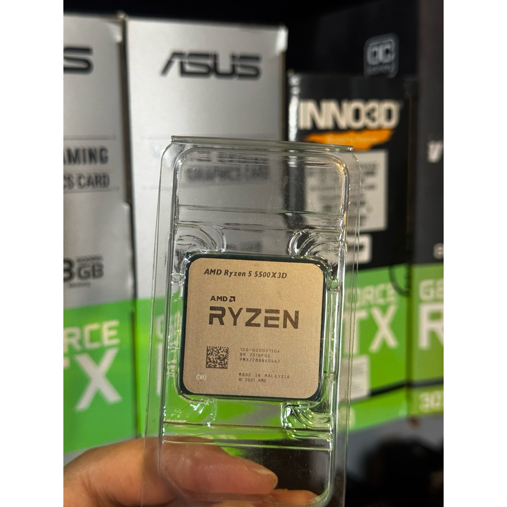 AMD Ryzen 5 5500X3D CPU โปรเซสเซอร์ 4GHz 6C-12T สินค้าใหม่มือ1 มีของในไทยสินค้าพร้อมส่งด่วน