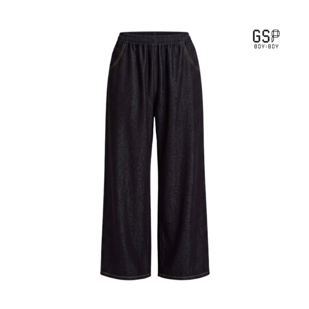 GSP BOY BOY Pants Soft denim Wide pants DC3KBL