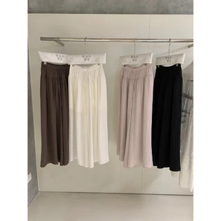 (พร้อมส่ง) กางเกงขายาวมีเชือกรูดช่วงเอว - 9686 TAG WG.WE 🇰🇷