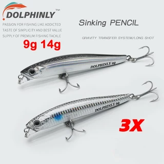 Dolphinly Sinking Pencil 9/14กรัม เพนซิล 7.5/8.5cm