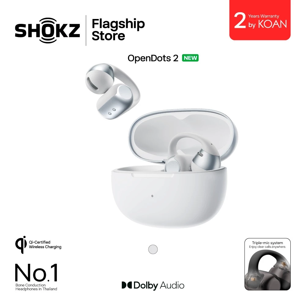 หูฟังไร้สาย Shokz OpenDots 2 Open-Ear Clip-On thumbnail 5