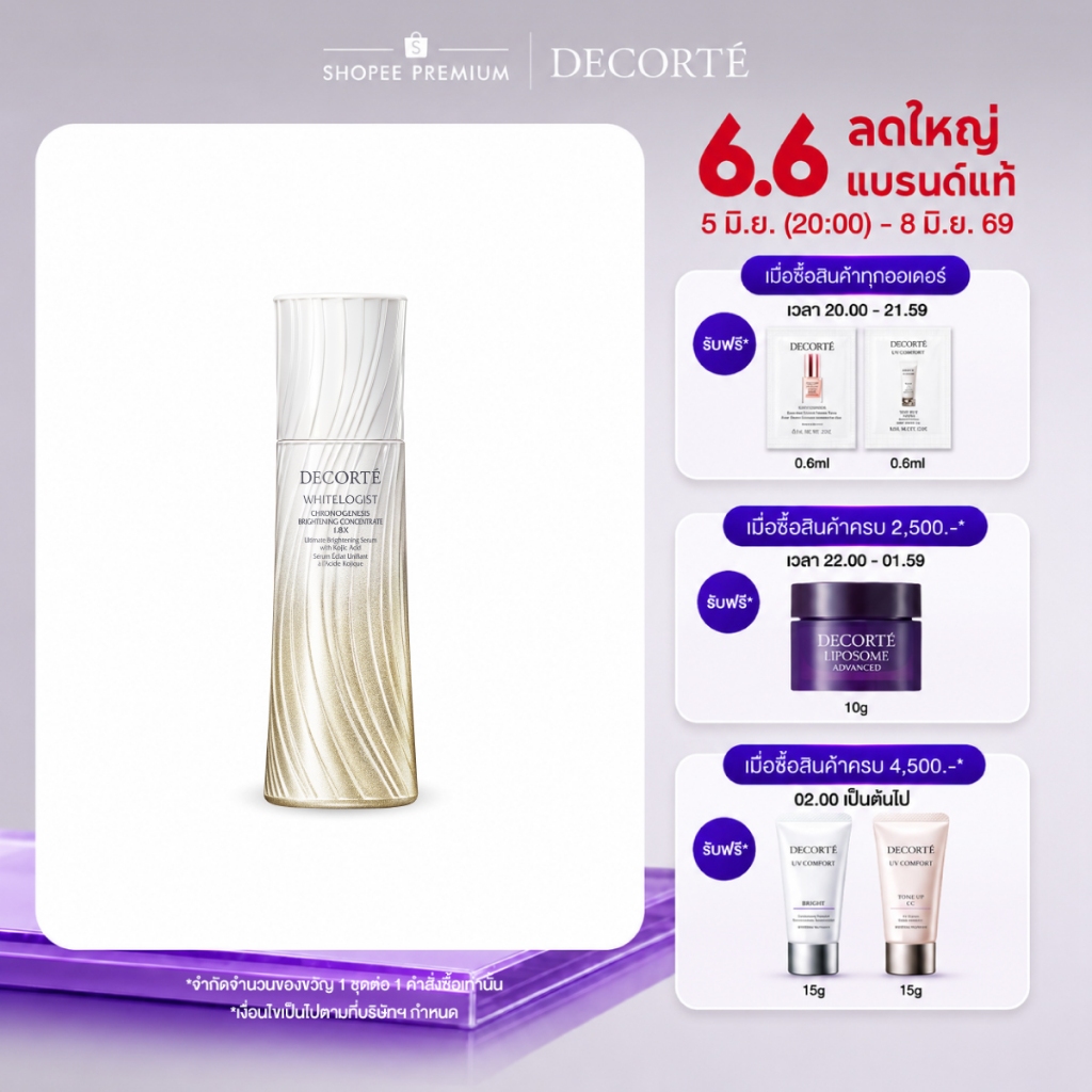 DECORTÉ WHITELOGIST CHRONOGENESIS BRIGHTENING CONCENTRATE 1.8X