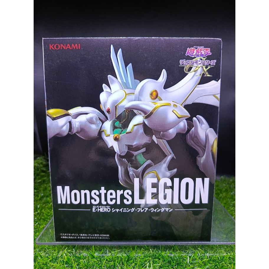 (ของแท้) E Hero Shining Flare Wingman ยูกิโอ เกมกลคนอัจฉริยะ Yu-Gi-Oh! Duel Monsters Series Monsters LEGION Figure