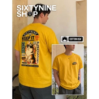 เสื้อยืดผ้าคอตตอน M-4XL พิมพ์ลาย " Corgi " พร้อมส่ง