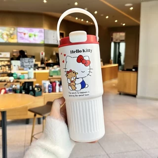 แก้ว Sanrio แก้วเก็บความเย็น งานสแตนเลส318 ปริมาณ850ml มีหูหิ้ว งานน่ารักตรงปก ส่งจากไทย