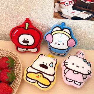 ร้านไทย พร้อมส่ง! พวงกุญแจตุ๊กตา ที่แขวนกระเป๋า ที่แขวนแอร์พอต ของขวัญปัจฉิม เป็นพวงกุญแจ ลายหมา หมี เพนกวิ้น