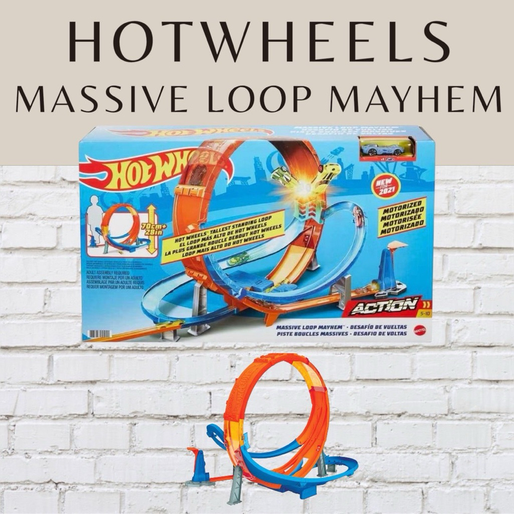 ชุดรางฮอตวีล ☄️ Hot Wheels Massive Loop Mayhem Track Set