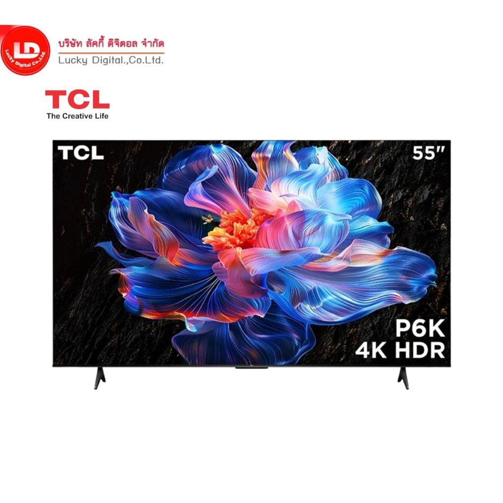 TCL 55 นิ้ว รุ่น 55P6K  ความคมชัดระดับ 4K HDR TV P6K