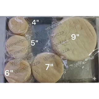 แป้งพิซซ่าหนานุ่ม4" 5" 6" 7" 9" นิ้ว เลือกได้เลยคับ เกรดแป้งสด🍞แป้งหนานุ่ม